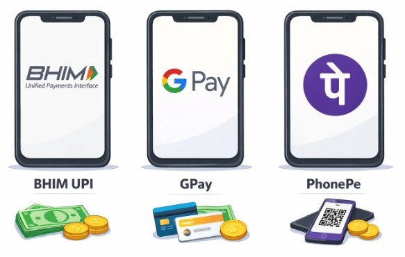 BHIM vs. Google Pay vs. PhonePe BHIM vs. Google Pay vs. PhonePe