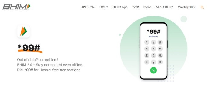BHIM UPI Offline Payments *99# BHIM UPI Offline Payments *99#