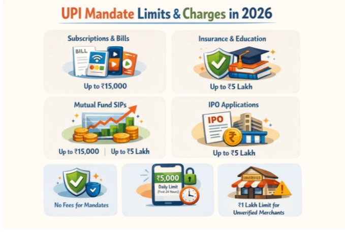 UPI Mandate Limits and Charges in 2026