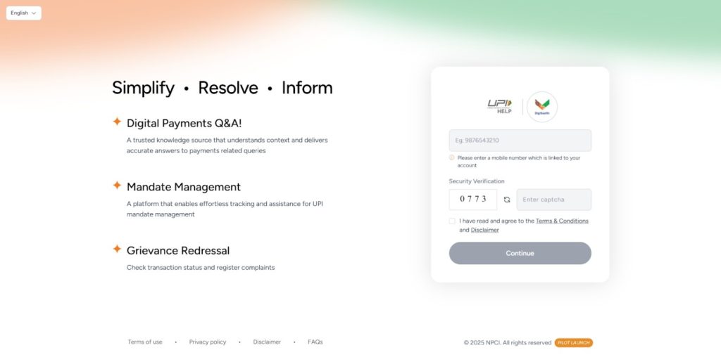 Check UPI Complaint Status Officially