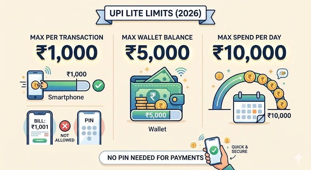 UPI Lite Limit For Each Payment and the Wallet