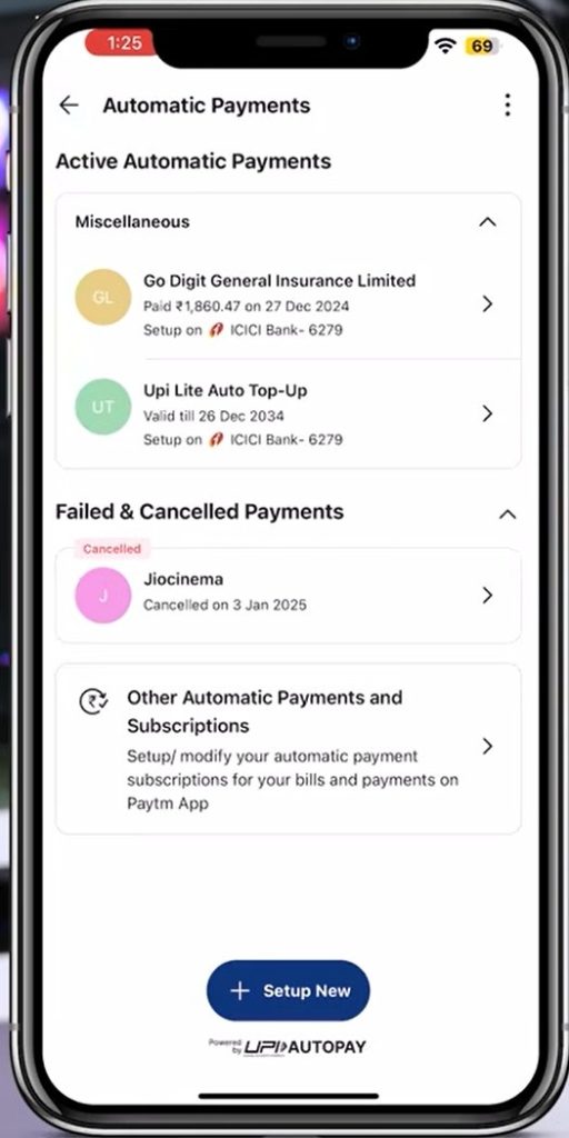 Return to the Automatic Payments section to verify Return to the Automatic Payments section to verify