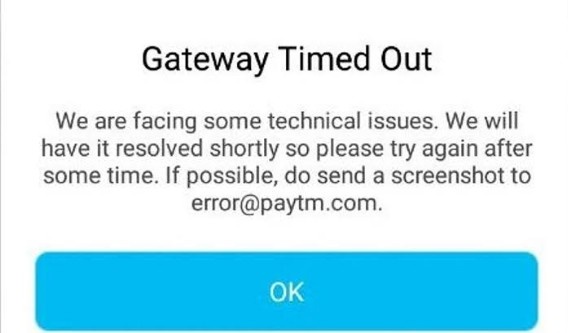 Bank server timeout