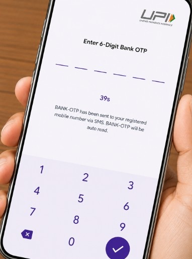 Enter bank OTP