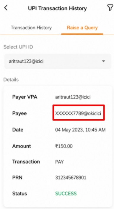 ICICI Bank UPI ID Format