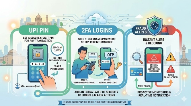 Security Features of BOI UPI 
