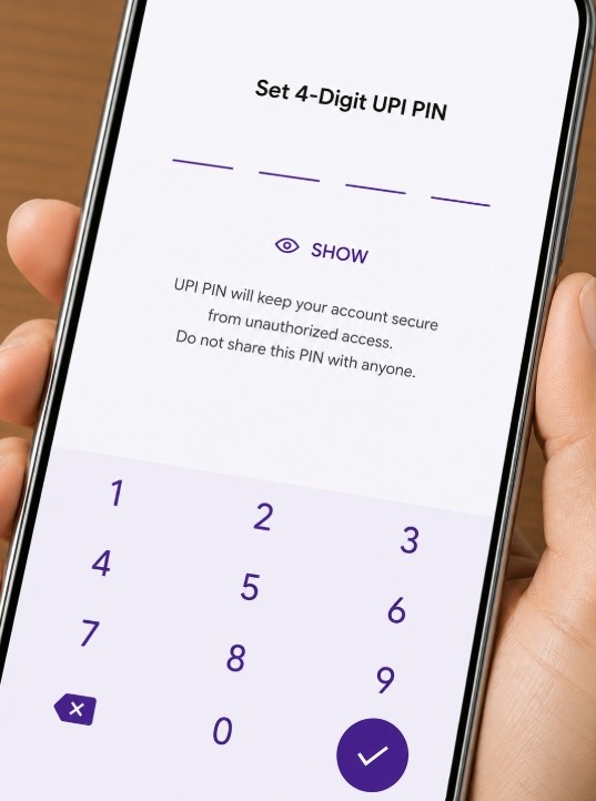 Set a new UPI PIN