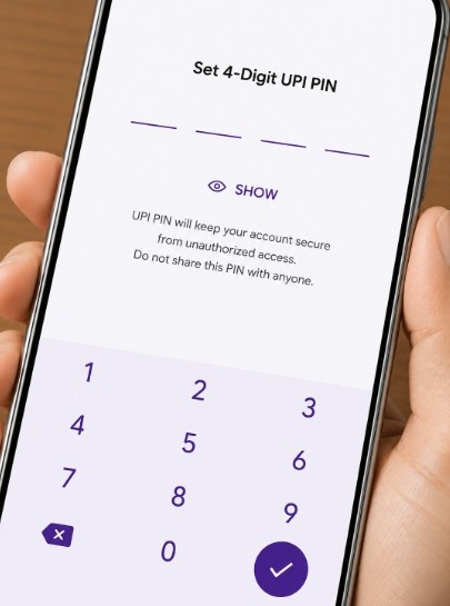 Set new UPI PIN