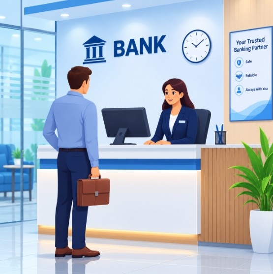 Visit your bank branch