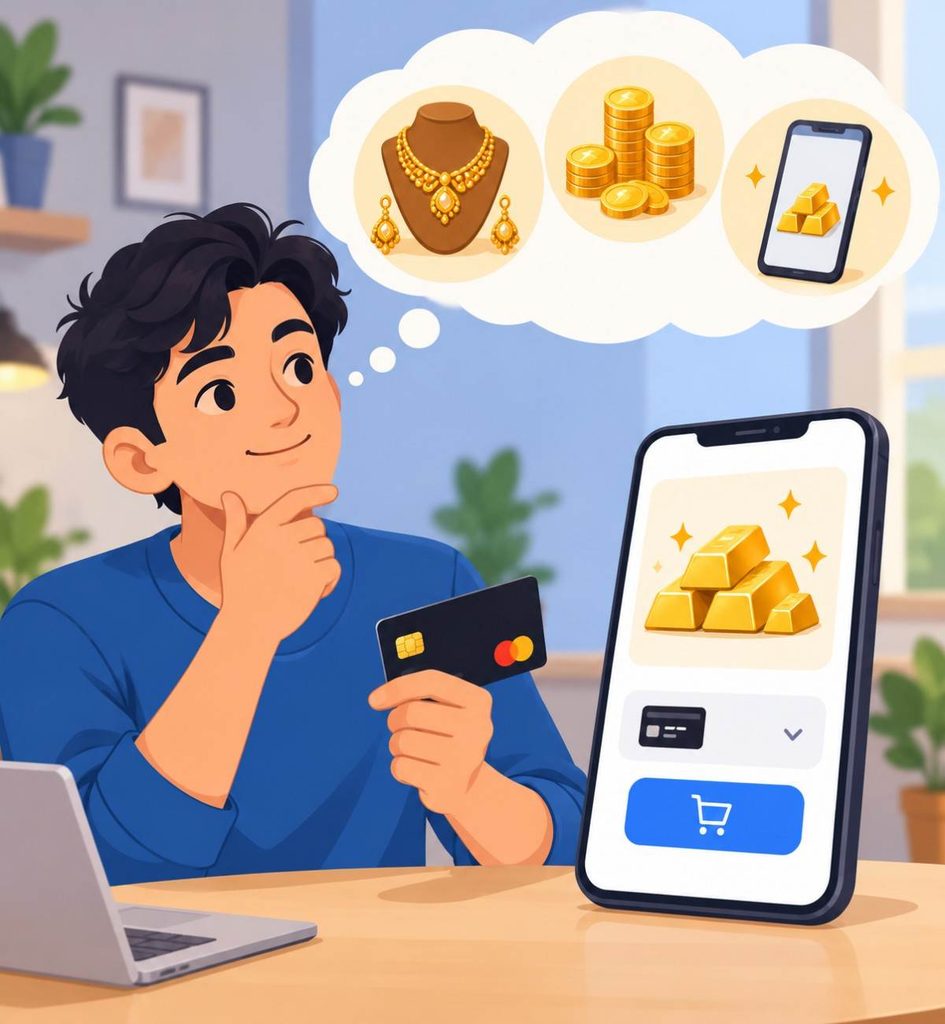 Choose the type of gold to buy using a credit card Choose the type of gold to buy using a credit card