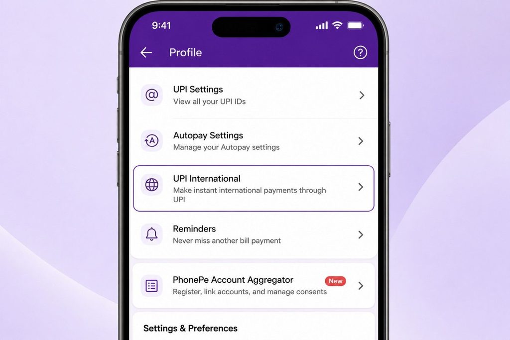 International Payment Feature