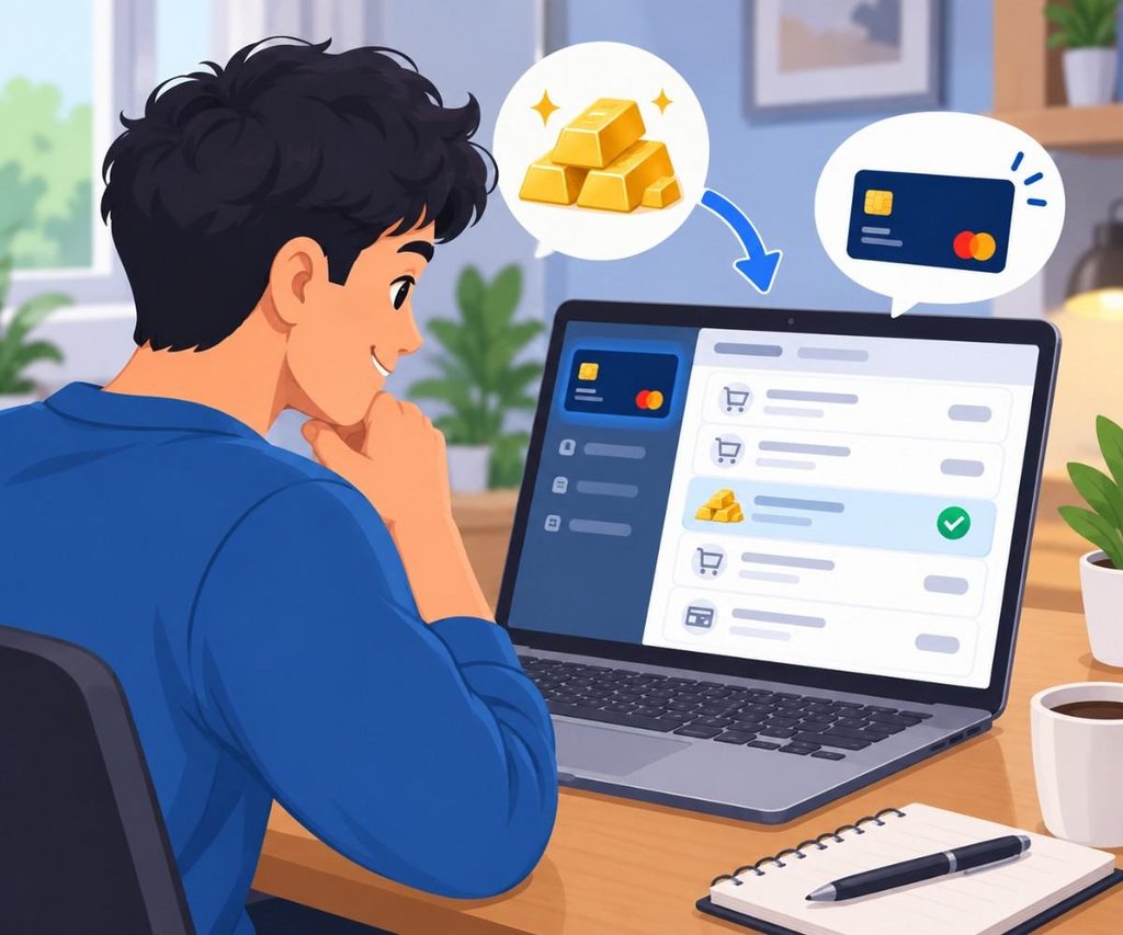 Check bank statement after buying gold using a credit card Check bank statement after buying gold using a credit card