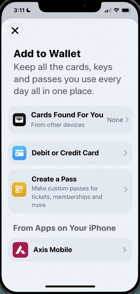 Add your card with the options provided Add your card with the options provided